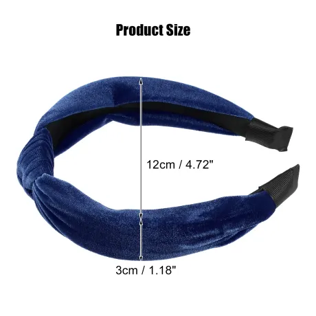 Unique Bargains- Velvet Knotted Padded Headbands Hairband