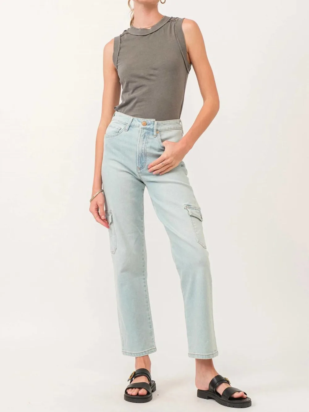 DEAR JOHN DENIM 90's High Rise Foster Ankle Straight Jeans