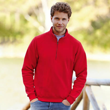 Fruit of the Loom - - Sweatshirt à fermeture zippée 1 quart - Homme