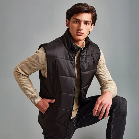 2786 - Mens Plain Padded Bodywarmer Vest / Gilet Jacket