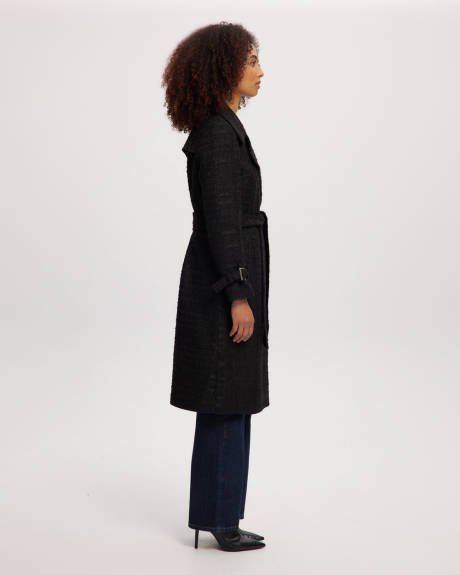 Noize - Francie-S Long Vegan Wool Trench Coat