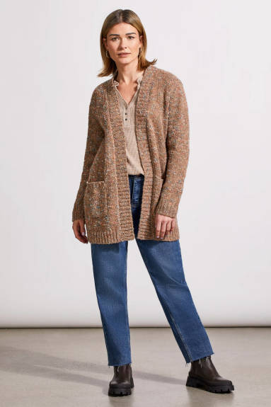 Tribal - Sweater Cardigan With Patch Pockets