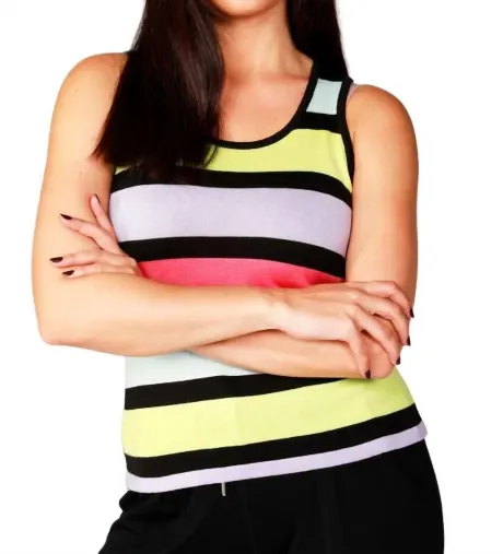 french kyss - Striped Tank Top
