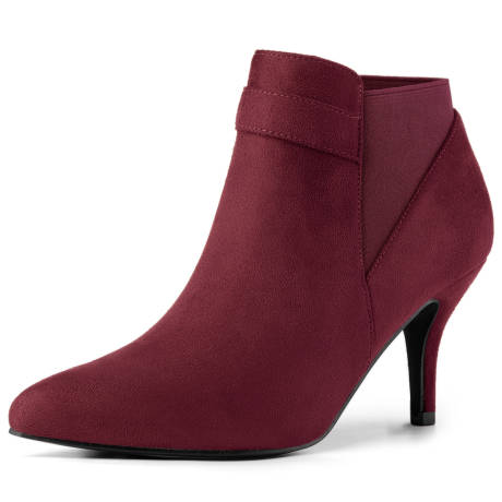 Allegra K - Stiletto Heel Chelsea Ankle Boots