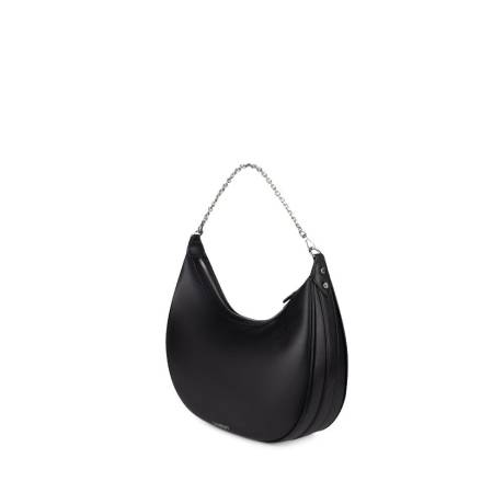 Lambert - The Jenny - Black Vegan Leather Hobo Handbag