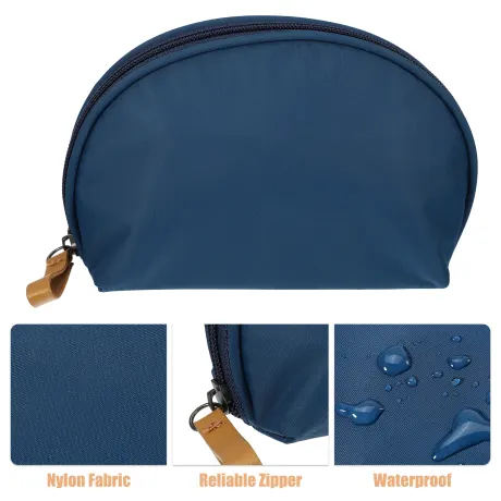 Unique Bargains- Half Moon Shape Travel Makeup Bag