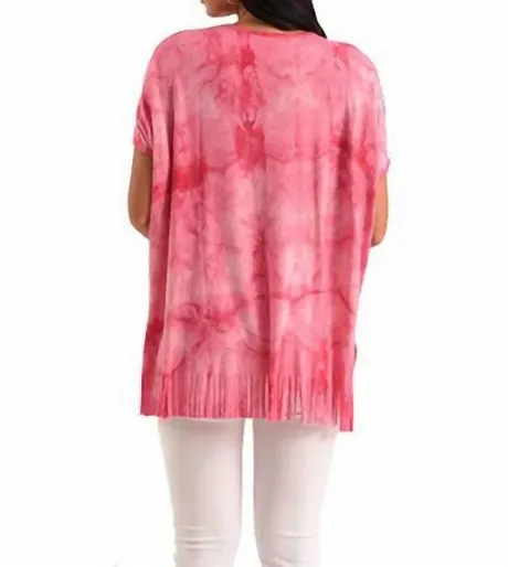 french kyss - Tie Dye Fringe Kashmira Tunic