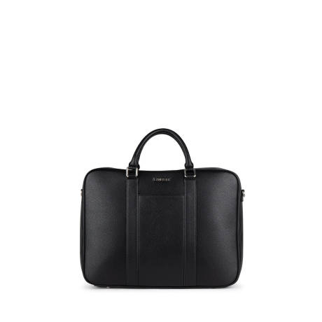 Lambert - The Noah - Black Vegan Leather 2-in-1 briefcase