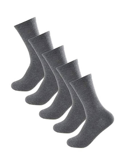 Allegra K- Unisex Blend Athletic Crew High Socks 5 Pairs