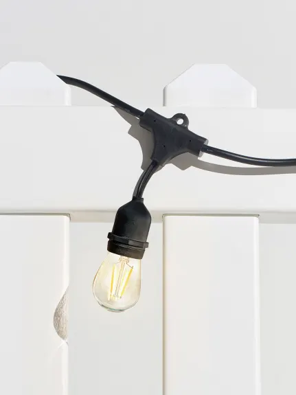Ambience Pro Led Hanging Bulb String Lights - S14 Bulb, 2w, 48 Ft, 2700k