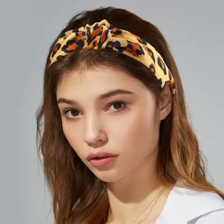 Unique Bargains - Leopard Pattern Knotted Headband