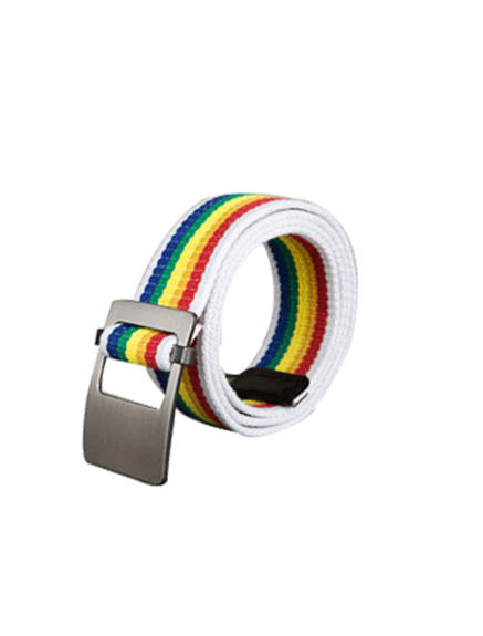 Unique Bargains- Unisex Canvas Web Belt with Metal Slide Buckle