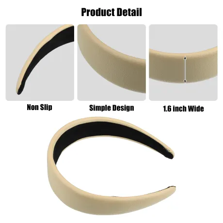 Unique Bargains- Faux Leather Hair Bands Headband