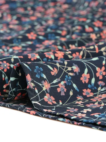 Allegra K- Robe chemise florale à manches longues et col contrasté vintage