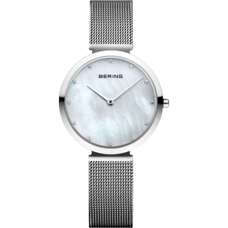 BERING - 32mm Ladies Charity Stainless Steel Watch In Blue/Blue