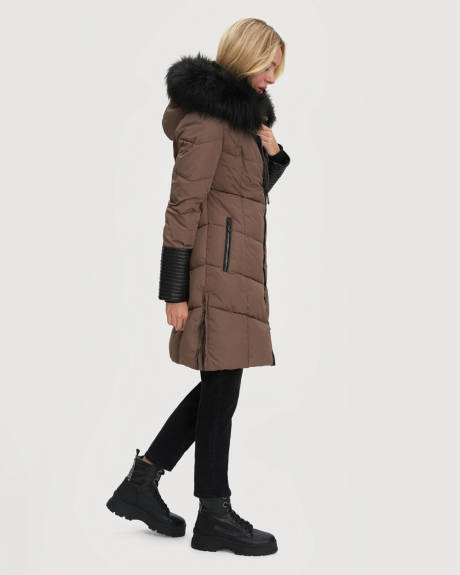 Noize - Priya Mid Length Quilted Parka