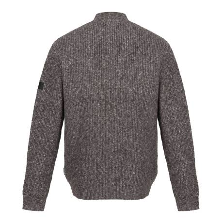 Regatta - Mens Solomon Marl Knitted Zip Neck Sweatshirt