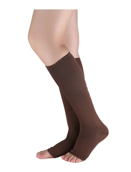 Allegra K- Unisex Breathable Toeless Compression Knee High Socks