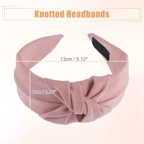 Unique Bargains- Solid Colors Top Knot Headbands