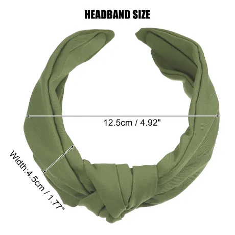 Unique Bargains - Solid Knotted Headband