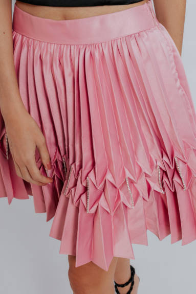 Akalia Audrey Knife Pleat Skirt