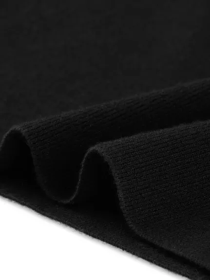Seta T- Cold Shoulder Pullover Bodycon Knit Cutout Midi Dress