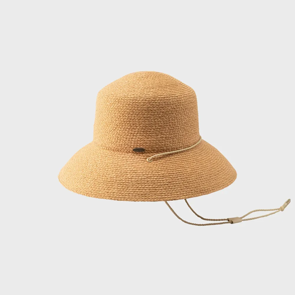 Canadian Hat 1918 - Caroline - Large Flat Top Cloche Hat W Cord