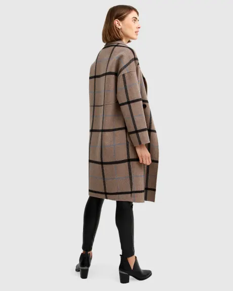 Belle & Bloom Publisher Double Breasted Wool Blend Coat