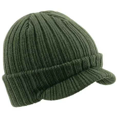 Beechfield - Unisex Plain Peaked Winter Beanie Hat