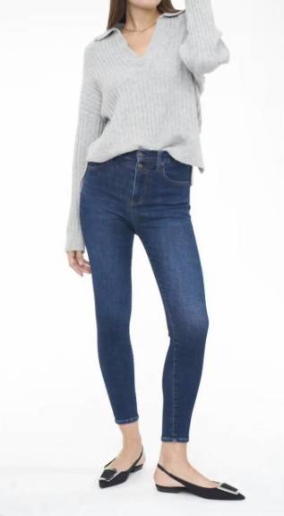 PISTOLA - Aline High Rise Skinny Jeans Metropolitan