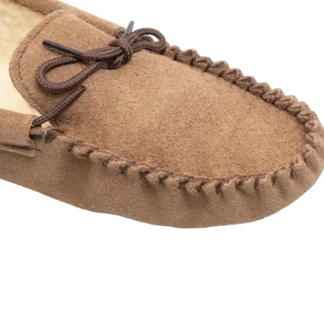 Mokkers - Mens Jake Real Suede Moccasin Slippers