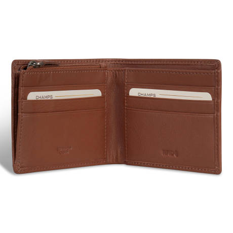 Onyx Collection - Leather Zip Bi-Fold Wallet