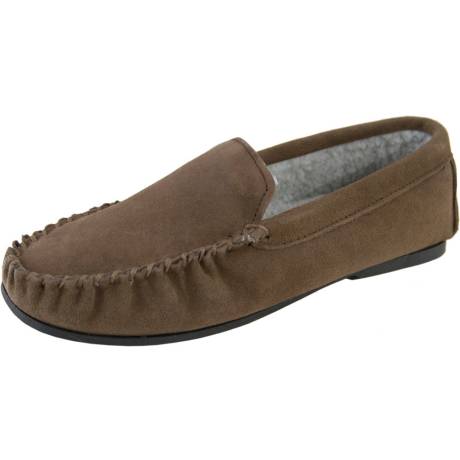 Eastern Counties Leather - Mens Berber Fleece Lined Suede Moccasins