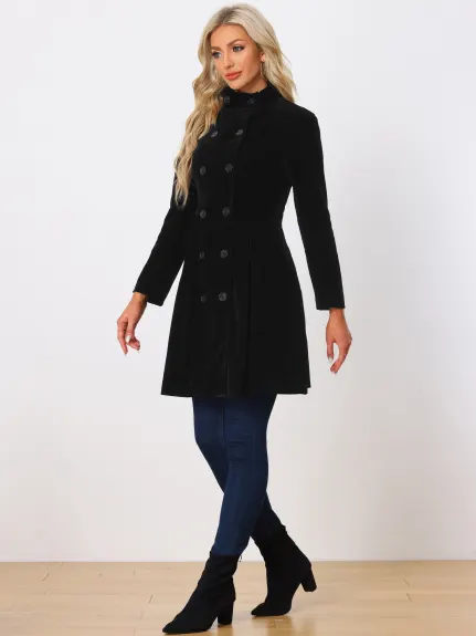 Allegra K- Steampunk Double Breasted Trench Coats