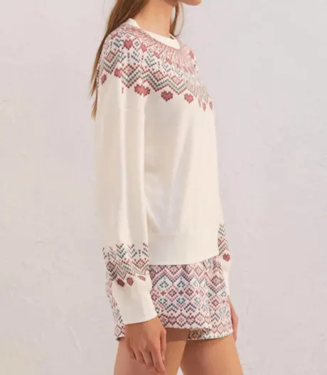 Z Supply - Get Away Fair Isle Long Sleeve Top