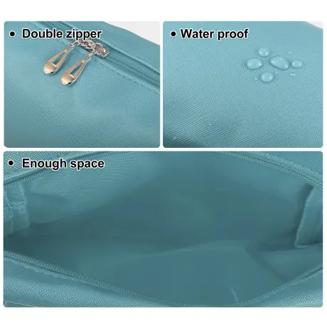 Unique Bargains- Makeup Bag Cosmetic Travel Waterproof PU Leather Case