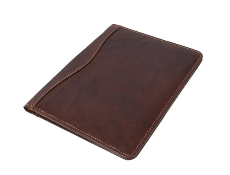 Aaron Leather Goods - Organisateur en cuir Polaris - Marron