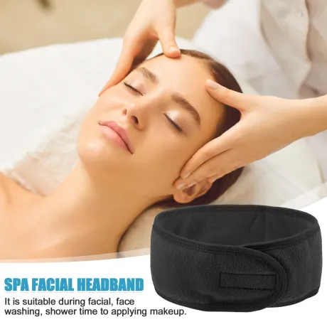 Unique Bargains- 4 Pcs Soft Spa Headband Hair Bands