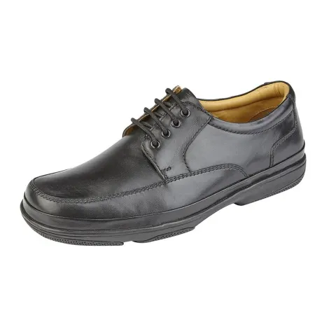 Roamers - Mens Leather Wide Fit 4 Eye Deluxe Casual Shoes