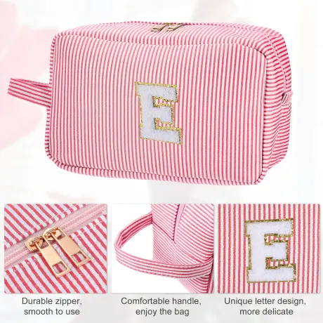 Unique Bargains- Letter E Cosmetic Travel Makeup Bag Organizer