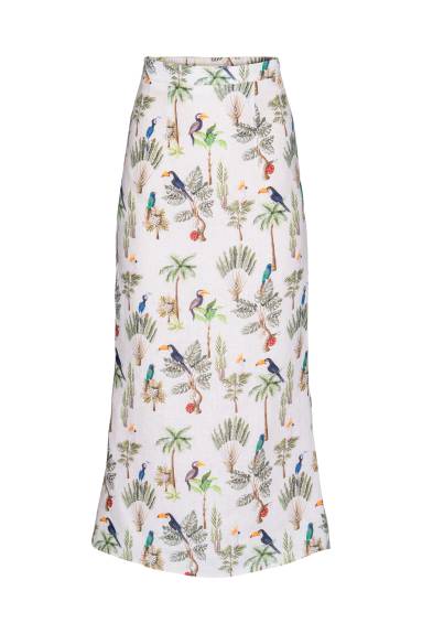 Hilary MacMillan- A-Line Printed Midi Skirt