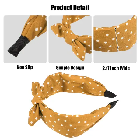 Unique Bargains- 1 Pcs Bowknot Hairband Headband