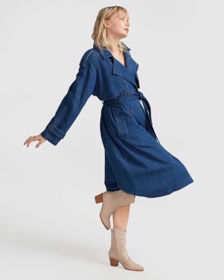 Belle & Bloom Wild Skies Denim Trench