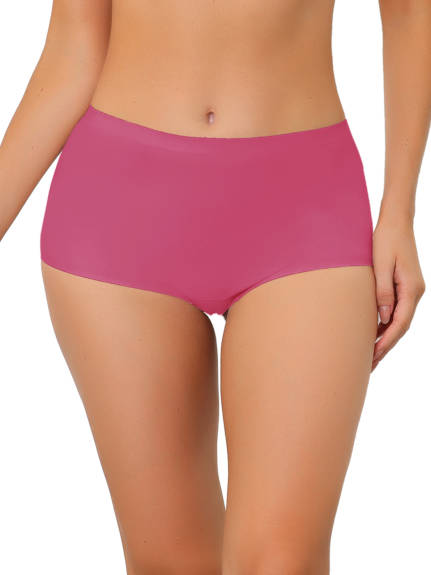 Allegra K- Unlined Invisible Mid Rise Boyshorts Panties