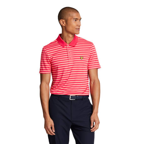 Lyle & Scott - Mens Broad Stripe Golf Polo Shirt