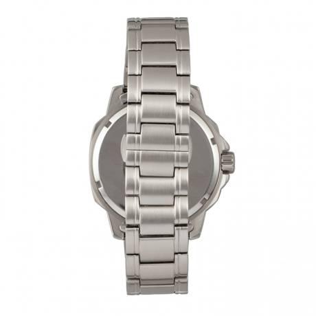 Elevon Hughes Bracelet Watch w/ Date - Silver/Tan