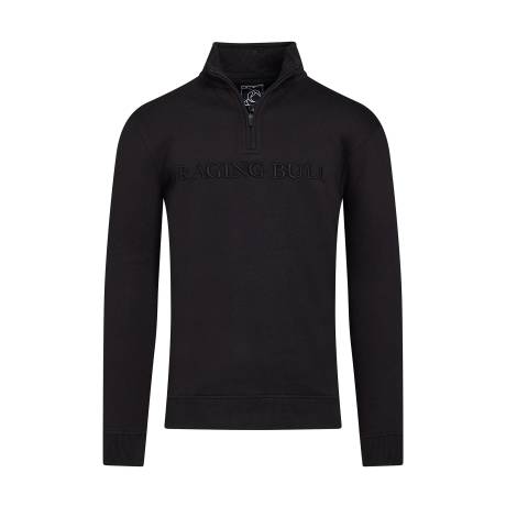 Raging Bull - Mens Embroidered Quarter Zip Sweatshirt