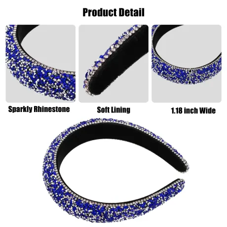 Unique Bargains- Rhinestone Crystal Diamond Bling Headbands