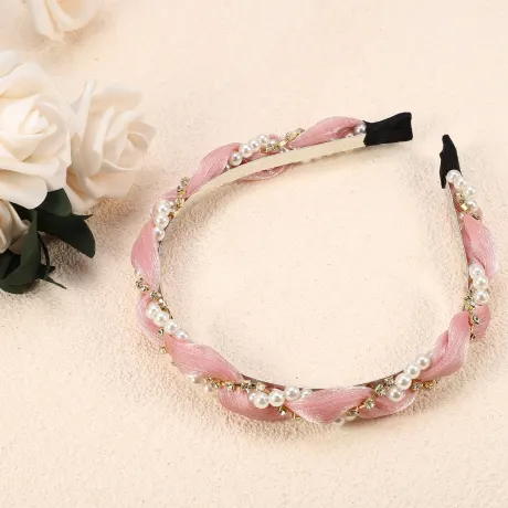 Unique Bargains - Rhinestone Faux Pearl Headband