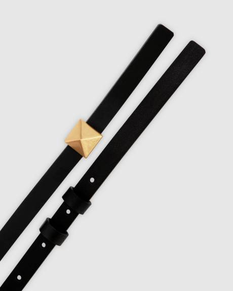 Belle & Bloom Cleopatra Pyramid Stud Leather Belt